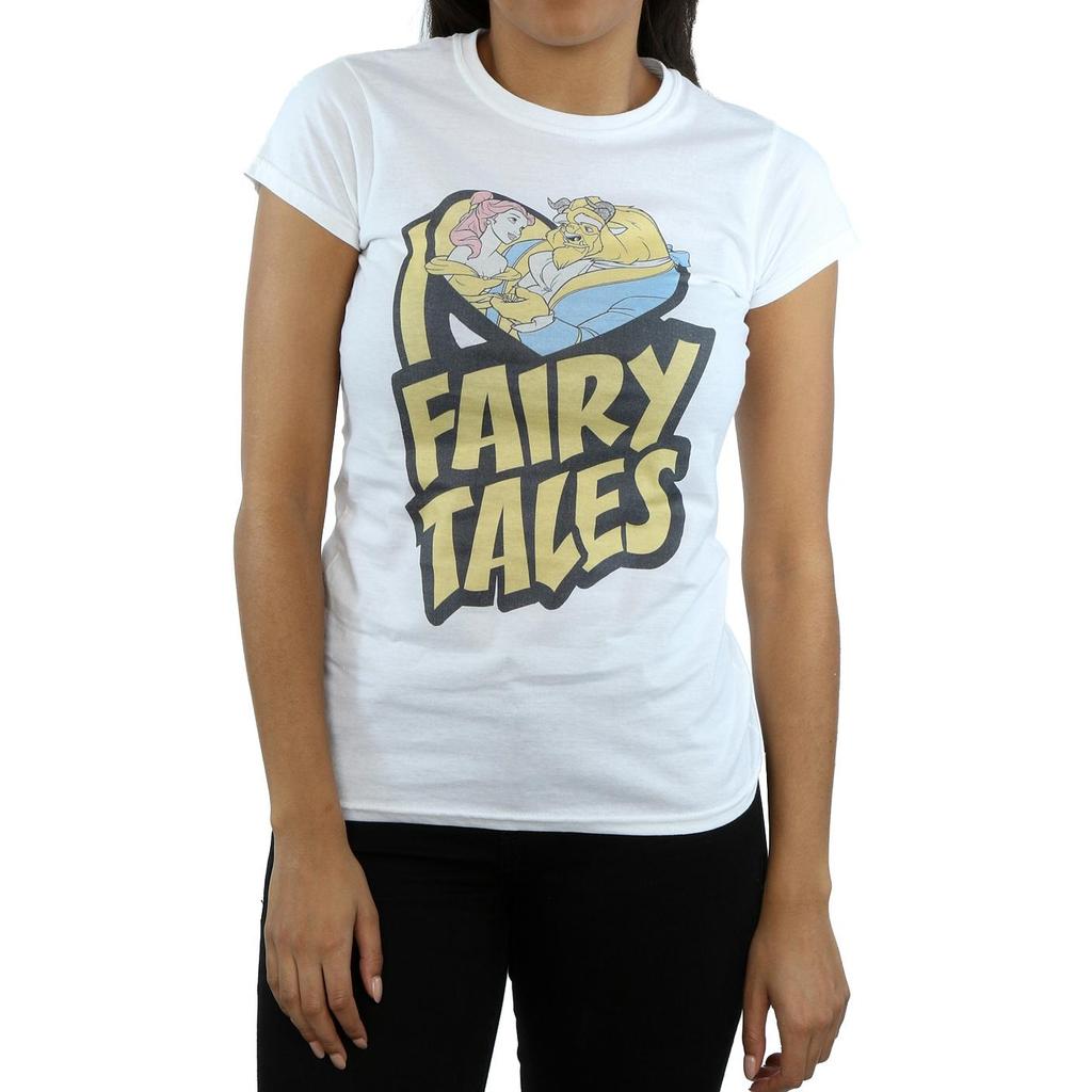 Disney Womens/Ladies Beauty And The Beast I Love Fairy Tales Cotton T-Shirt