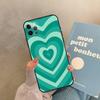 Чехол 'Latte Love' с коричневым сердцем, эстетичный, для iPhone 17 Air 16 15 14 13 11 12 Pro Max 13 mini XR 15 16 Plus 16e, задняя крышка