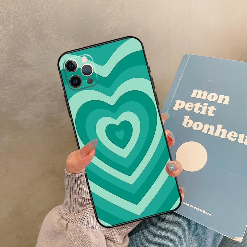 Чехол 'Latte Love' с коричневым сердцем, эстетичный, для iPhone 17 Air 16 15 14 13 11 12 Pro Max 13 mini XR 15 16 Plus 16e, задняя крышка