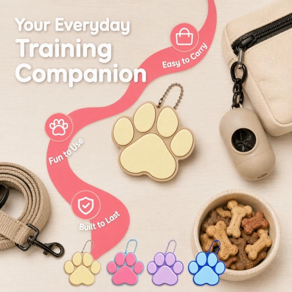 Keyboard-style Dog Cat Paw Clicker Keychain 3D Printed Decompression Button Toy Car Pendant
