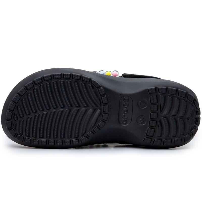 Crocs Классические сабо на платформе Sweet Party Милые и легко сочетаемые обувь с отверстиями Женские Черные
