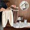 Girls' Thick Velvet Pants for Winter Children's Baby Warm One Piece Velvet Western Style Girls' Corduroy Pants