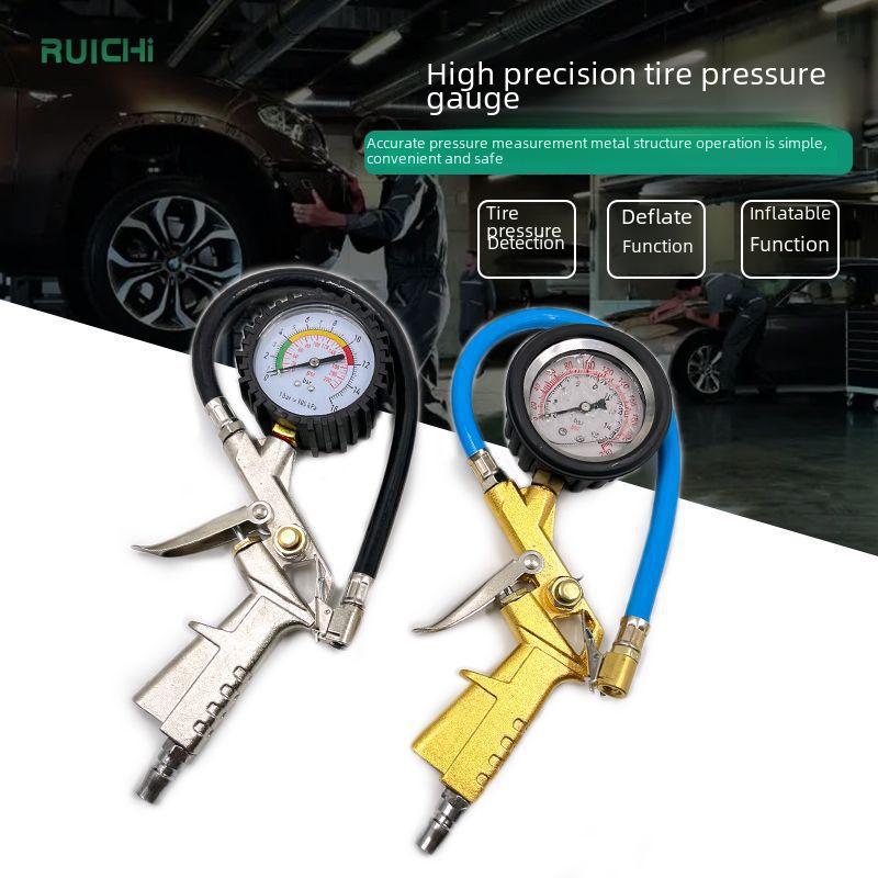 «Готовый к использованию пистолет для накачивания шин со стрелочным манометром»