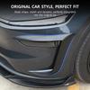 For Tesla ModelY Juniper 2025 Body Spoiler split Front Bumper Anti-Collision Front Lip Fog Light Wind Blade Protective board Kit