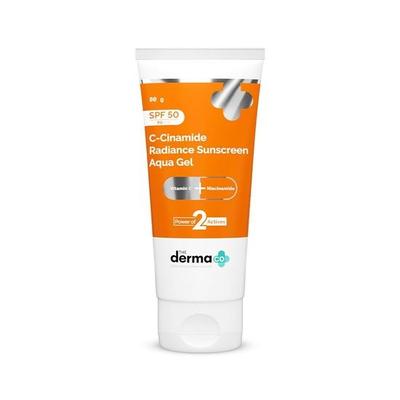 Дерма Ко . Солнцезащитный крем Aqua Gel C-Cinamide Spf 50 Pa++++|Витамин C и ниацинамид|Без белого оттенка|Защита от UVA,UVB-лучей|Защита от синего света|1 шт.