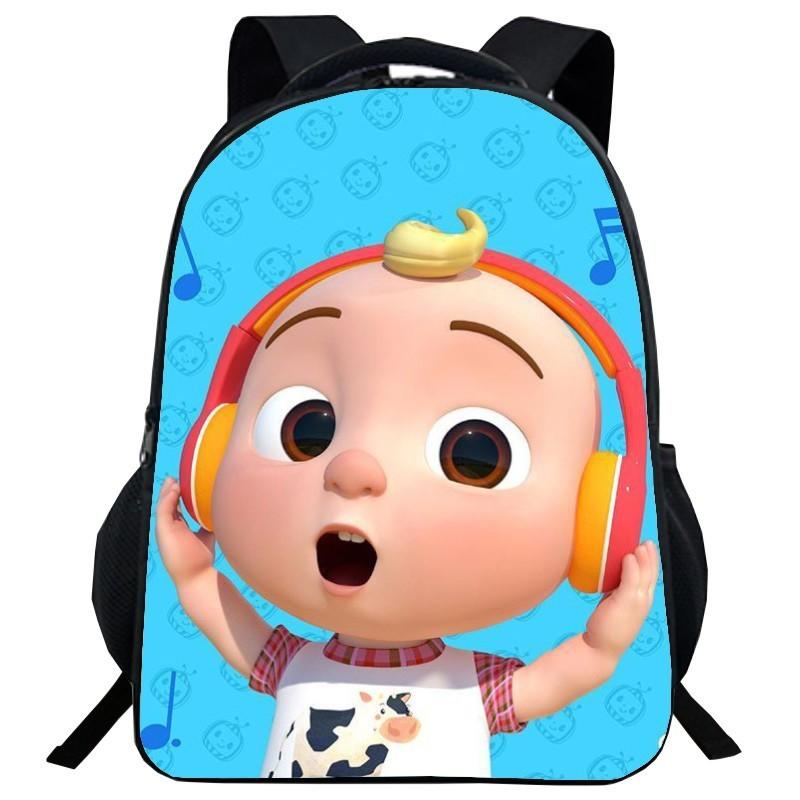 Cocomelon Backpack Children School Bags Durable Cartoon Lankybox Schoolbag For Kids