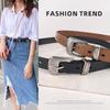 Vintage Women's Cowhide Leather Belt - Versatile Fashion for Casual Pants & Jeans