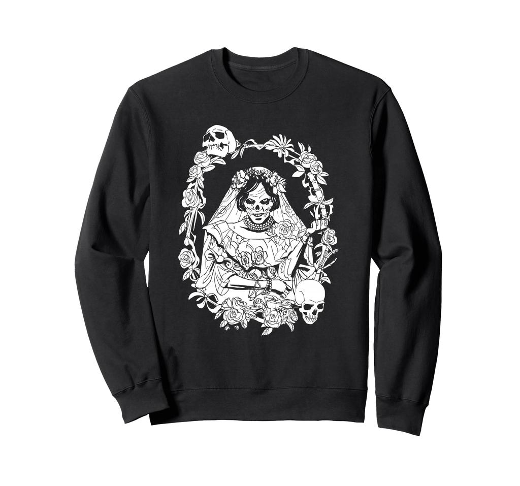 Disney's Haunted Mansion Live-Action Version The Bride Ghost Skull & Rose Sweatshirt