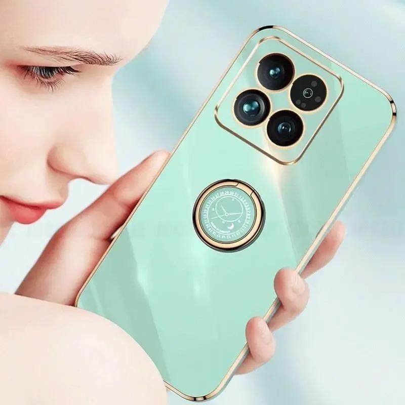 Чехол-держатель кольцо с глянцевым покрытием для Xiaomi 17T 15T Pro Мягкий силиконовый ремешок Защитная крышка для объектива ДЛЯ XIAOMI MI17T Pro 15Tpro
