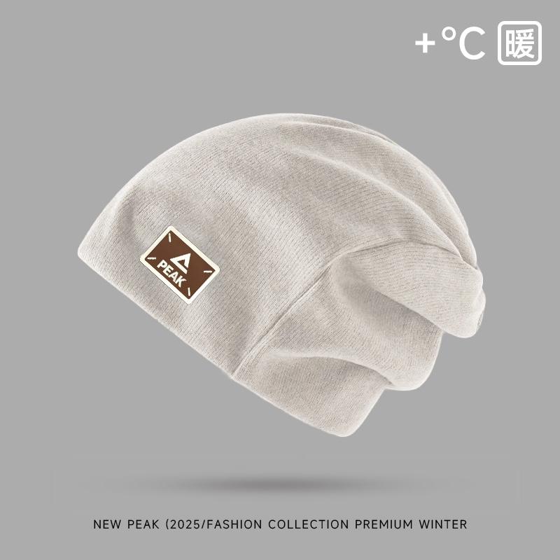 Pick hat men's winter new big head circumference pile cap toe cap casual warm cold hat men's style