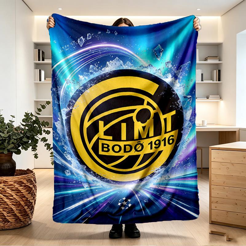 FK BodoGlimt Print Blanket - Soft & Comfortable, for Bedroom, Travel, Sofa, Home Decoration - Birthday Christmas Gift for Friend