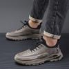 Повседневная обувь Мужская кожаная весна и осень Мужские кроссовки на мягкой подошве Мужская обувь
