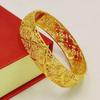 Gold Color Women's Wide Face Bracelet Wedding