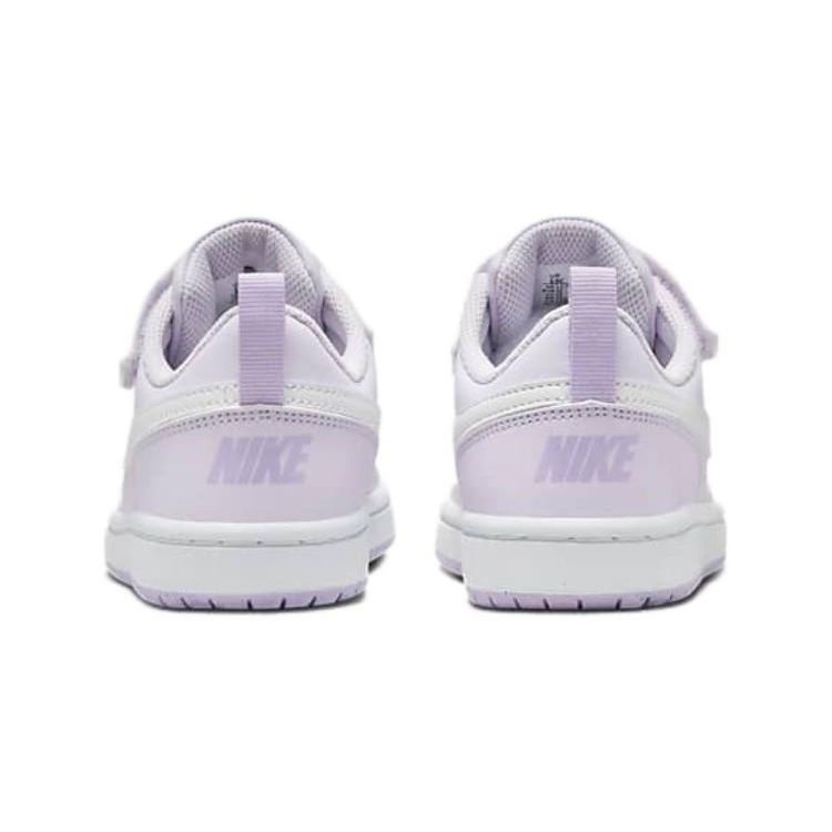 Nike Детские кроссовки Court Borough Low Recraft PS Barely Grape, фиолетовые, сиреневые, белые, DV5457-500