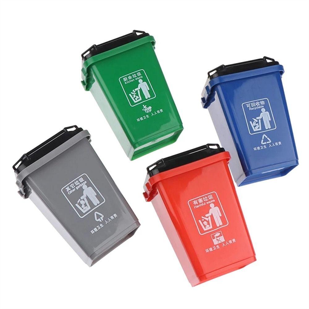 Органайзер для домашнего хранения, пластиковый мусорный бак, модель мини-корзины для мусора, ручка-органайзер, мини-мусорный бак