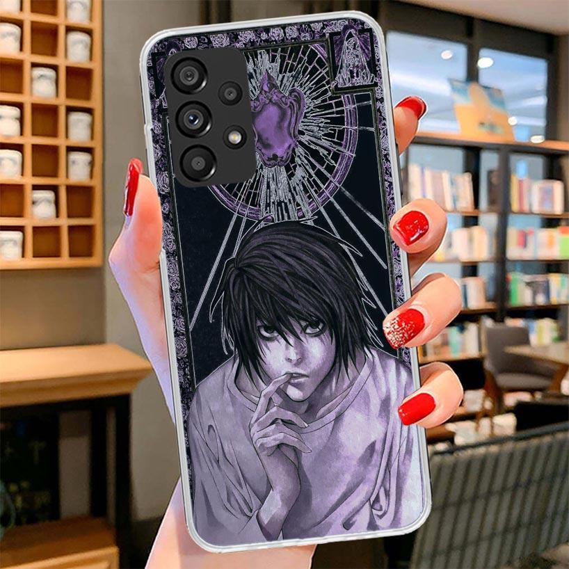 Чехол для телефона N-Note D-Death L Lawliet Для Samsung Galaxy A12 A22 A32 A52 A72 A02S Чехол для телефона Note 20 Ultra 10 S10 Plus A51 A71 A50