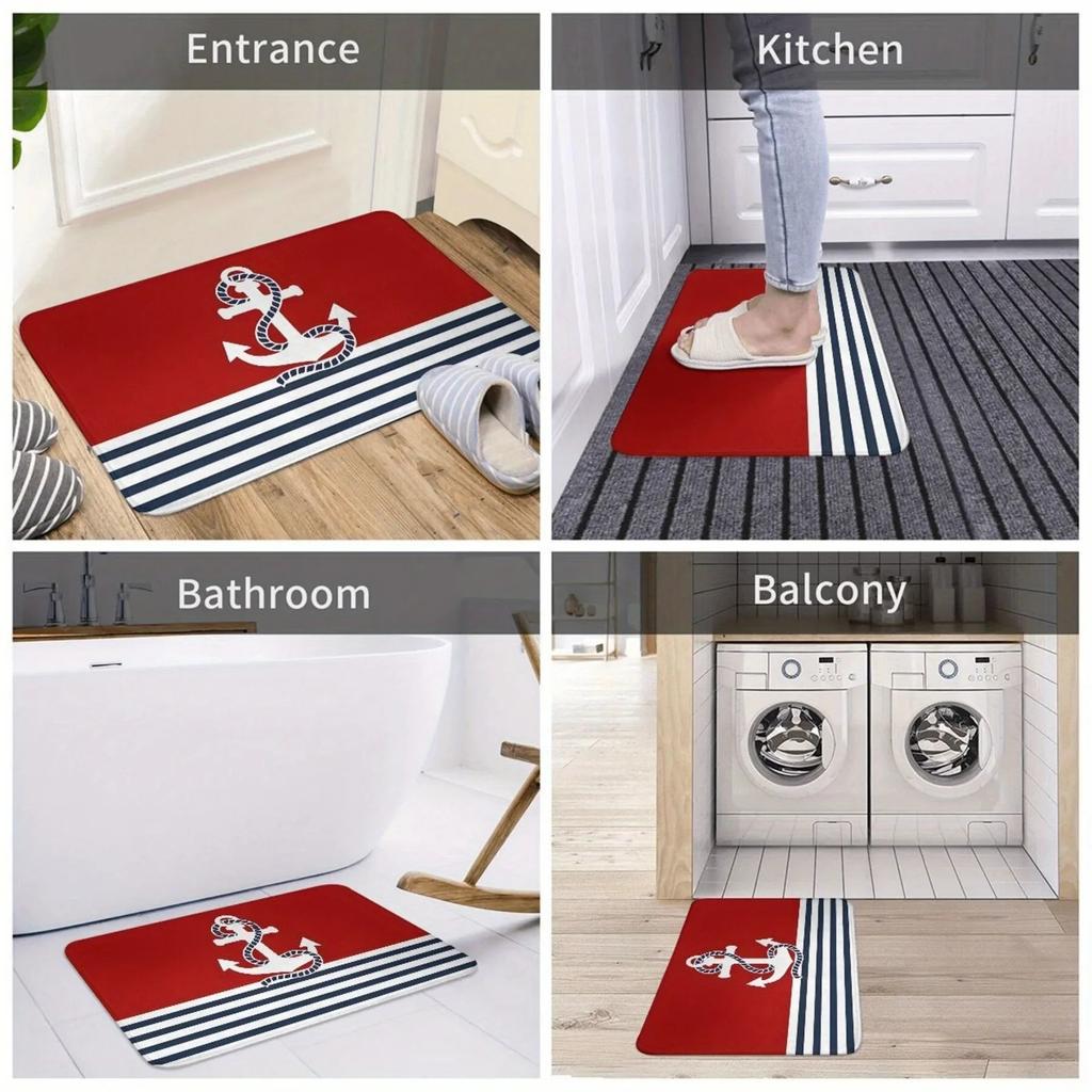 1PC Teddy Dog Pattern Door Mats Kitchen Rugs Non-Slip Pop arts design Bedroom Rugs Bath Mat Carpet for Home Sink Laundry Decor