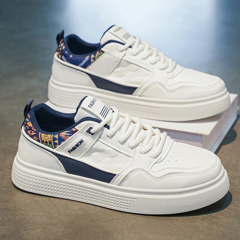 Men Summer Breathable Soft Sole Casual Solid Color Low Top Sports Board Shoes