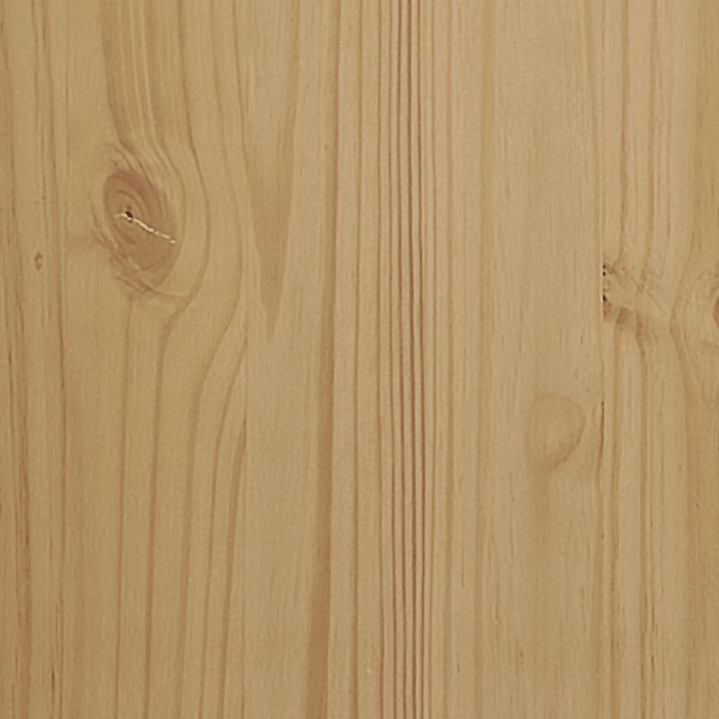 FLORO Sideboard Wax Brown 114 x 43 x 74 cm Solid Pine Wood