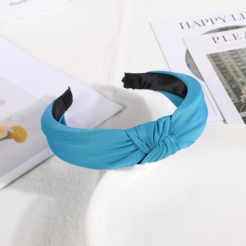 New Headbands for Women Girls Knotted Hair Band Solid Color Hairband Simple Hair Hoop Retro Makeup Headwear Hair Accessories