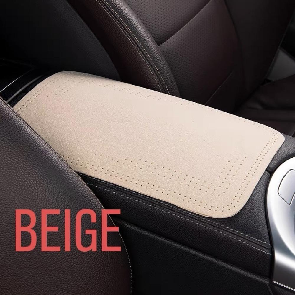 Anti-slip Car Armrest Box Protection Pad Universal Plush Elbow Pad Car Armrest Cover Mat Car