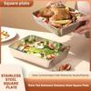 Stackable Bento Box Leakproof Metal Lunch Box Rice Plate Food Storage Containers  School Lunch