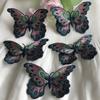 3Pcs Butterfly Embroidery Patches Sew On Clothing DIY Appliques For Jackets Decoration Parch Ropa