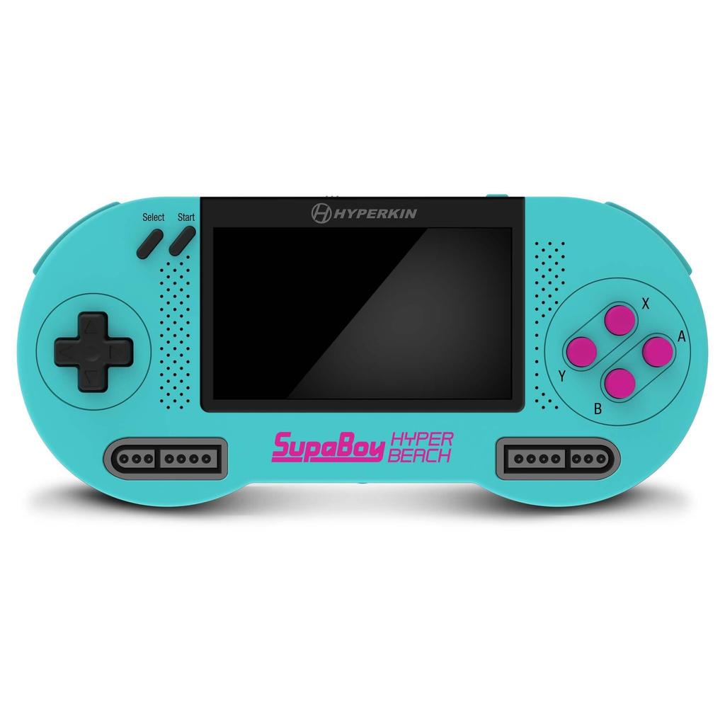 HYPERKIN Spa Boy Hyper Beach Portable Compatible with Super Nintendo/SNES (NTSC/PAL)