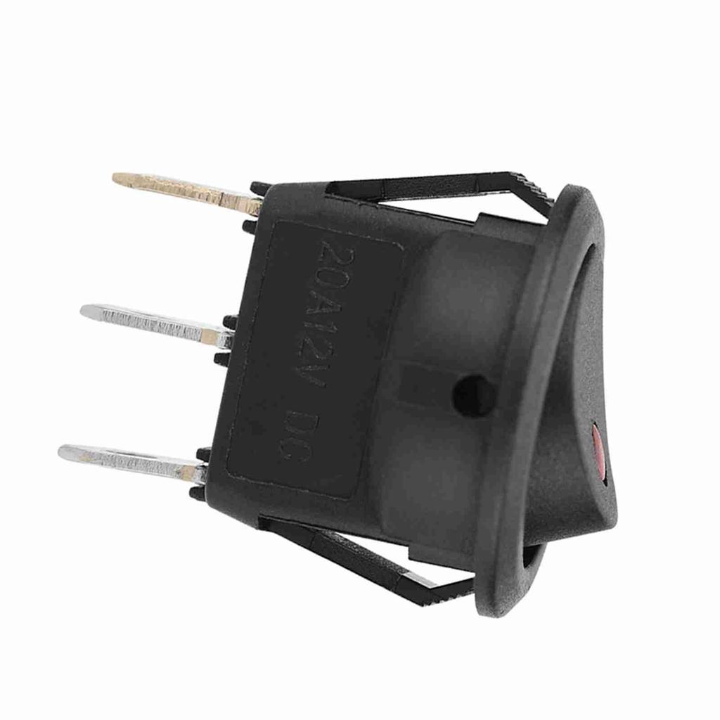 Автомобильный электрический круглый переключатель Вкл/Выкл SPST 12 В для приборной панели автомобиля, фургона, лодки, света A