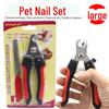 Набор для ухода за домашними животными: Кусачки для ногтей для собак и кошек с ножницами и пилкой