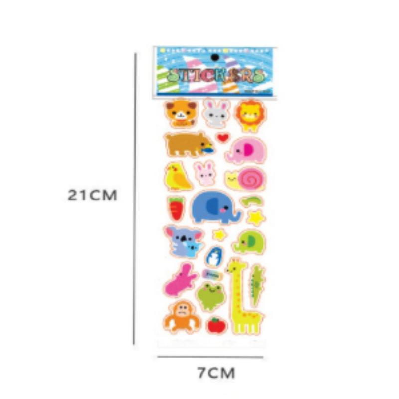 10 Листов Наклеек для Детей 3D Объемные Оптом Мультяшные Английский Алфавит Буквы Цифры Наклейки Образовательные Игрушки для Девочки Мальчика GYH