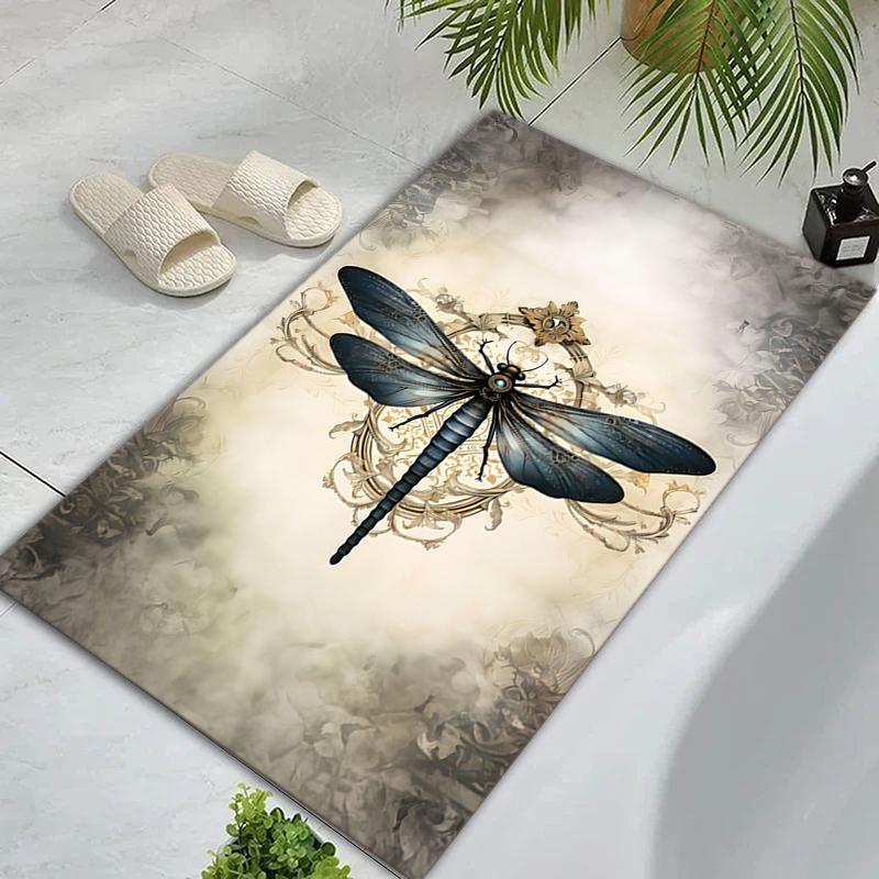 Art Nouveau Butterfly Illustration Carpet Doormat Living Room And Bedroom Mats Doormat Protective Pad Room