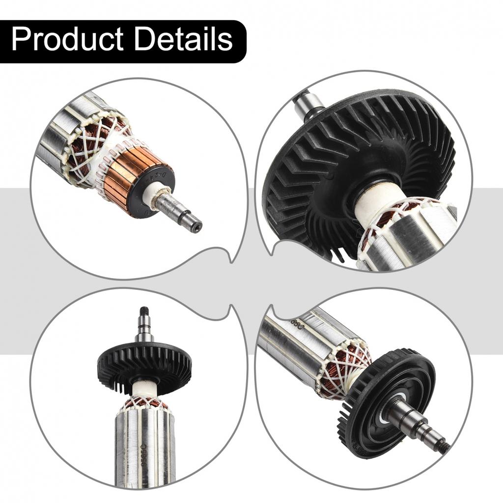 Ротор якоря AC220V-240V для угловой шлифовальной машины 9565C 9565CV 9565CVR 9565PC 9565PCV