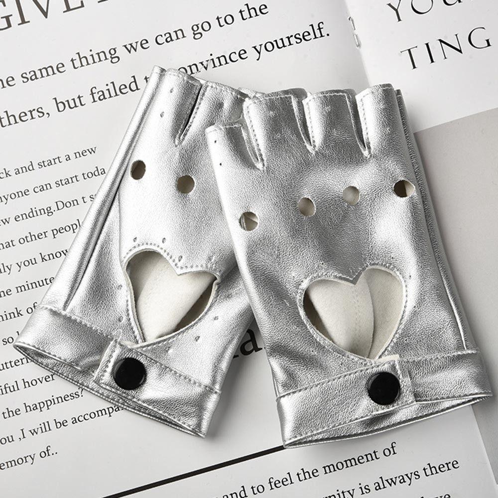 Женские и мужские танцевальные варежки, варежки для косплея, перчатки с пятью пальцами, перчатки из искусственной кожи, женское платье для вождения