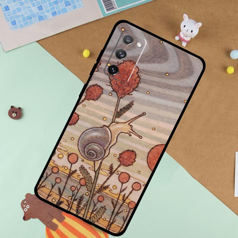 Cartoon Animal Snail Soft Case For Samsung Galaxy S25 Ultra S9 S10 S20 FE S21 S22 S23 Plus S24 Ultra Funda Cover