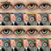 Colored Contact Lenses 1 Pair/year Black Comfortable Natural Contact Lenses Green Fresh Color Lenses Brown Fashion Eye Makeup Soft Lenses