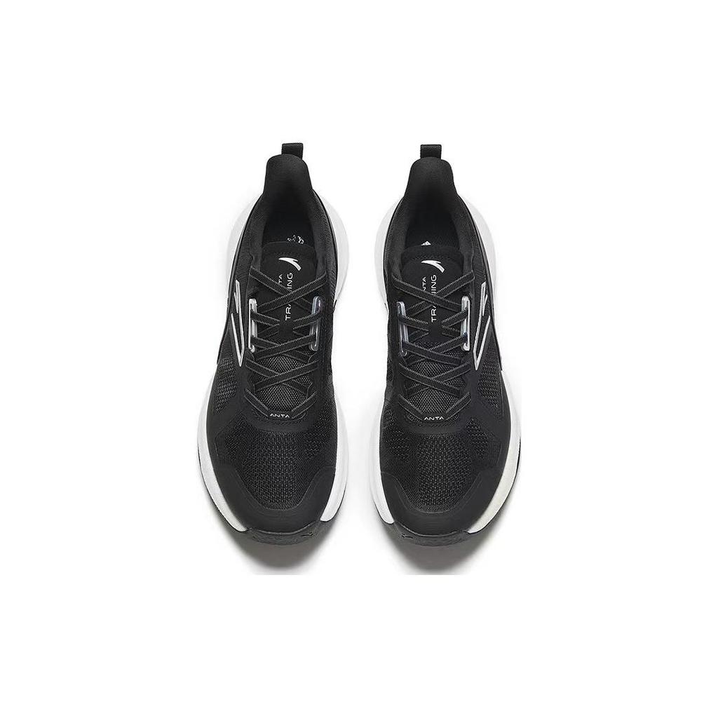 Anta Sports Shock Absorbing Waterproof Low Top Training Shoes Men Sneakers Black 112347782-2
