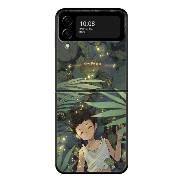 Чехол для телефона Hunter × Hunter Gon Freecss для Samsung Galaxy Z Flip 4 Z Flip3 5g, твердый чехол с откидной крышкой для Galaxy Z