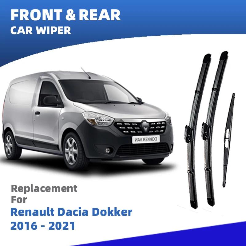 Щетки стеклоочистителя (дворники) передние и задние для Renault Dacia Dokker Renault Kangoo 2016 - 2021 Аксессуары 2017 2018 2019 2020