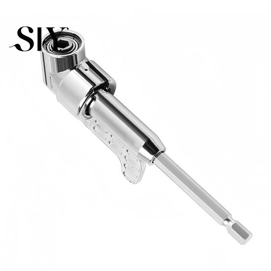 Versatile Socket Adapter Set Right Angle Electric Drill 105-Degree 1/4 3/8 1/2 Heavy Duty Inch Press Attachment with 360-Degree Rotatable