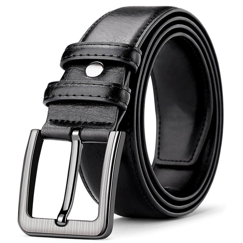 Paul Genuine Vintage Leather Men's Belt - Retro Business Casual Jeans Accessory