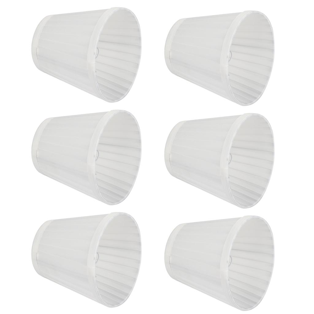 6PCS Fabric Chandelier Lampshade Wall Lamp Cover Shade for Living Room Bedroom Hotel Decor