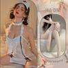Lingerie Suspender Lace Perspective Nurse Hot Sexy Passion Bed Uniform Suit Flirty Lingerie