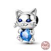 Original Owl Beads 100% 925 Silver Lucky Cat Elephant Charms Fit Original 925 Bracelet DIY Jewelry Making Women's Gift
