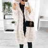Fur Autumn and Winter Imitation Fur Imitation Mink Long Hooded Fur Jacket Women's Coat Warm