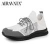 Men Sneakers Walking Shoes Comfortable Outdoor Leisure Lace-up Footwear