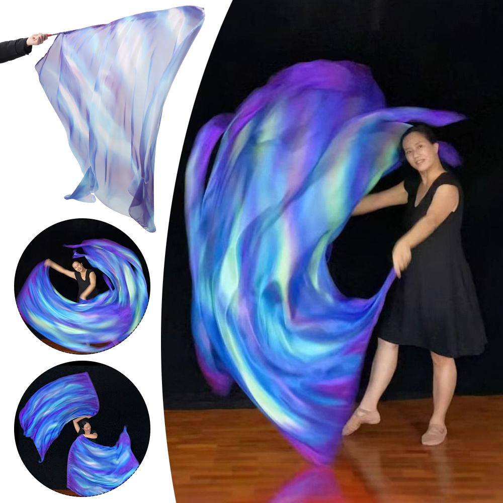 Масштабируемые стержни Аксессуары для танца живота Реквизит Красочные шарфы Флаг Танцевальная вечеринка