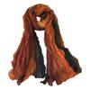 Women Scarf Autumn Winter Tie-Dye Scarf Soft Smooth Texture All-Weather Shawl Versatile Outdoor Accessory