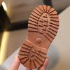 Девочки осень и зима новые модные детские короткие сапоги для маленьких девочек детские кожаные сапоги с мягкой подошвой