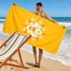 Fiery Tribal Lion Design Beach Towel Quick-drying for Travel Outdoor Sports Jogging Beach and Swimming